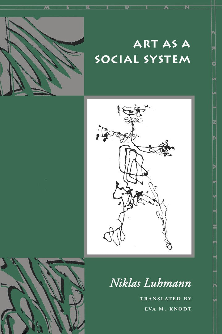 Cover image for Art as a Social System ISBN 9780804739078